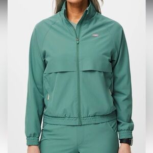 NWT FIGS Sydney Scrub Jacket FreeX Eucalyptus Green XS